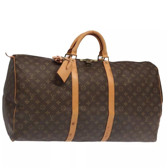 LOUIS VUITTON Monogram Keepall 60 Boston Bag M41422 LV Auth - Picture 1 of 14